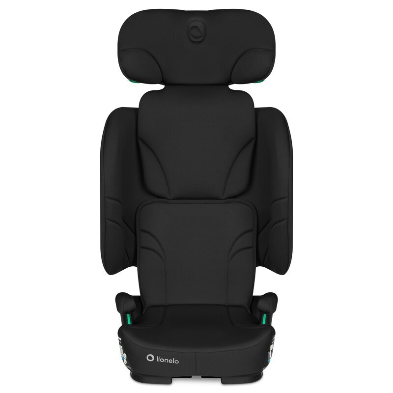 Lionelo Scaun auto pliabil Orin Negru Carbon i-Size 100-150 cm tetiera reglabila in 14 pozitii spatar in 4 pozitii isofix+Top Tether sezut ergonomic husa transport suport sticla