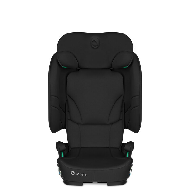 Lionelo Scaun auto pliabil Orin Negru Carbon i-Size 100-150 cm tetiera reglabila in 14 pozitii spatar in 4 pozitii isofix+Top Tether sezut ergonomic husa transport suport sticla