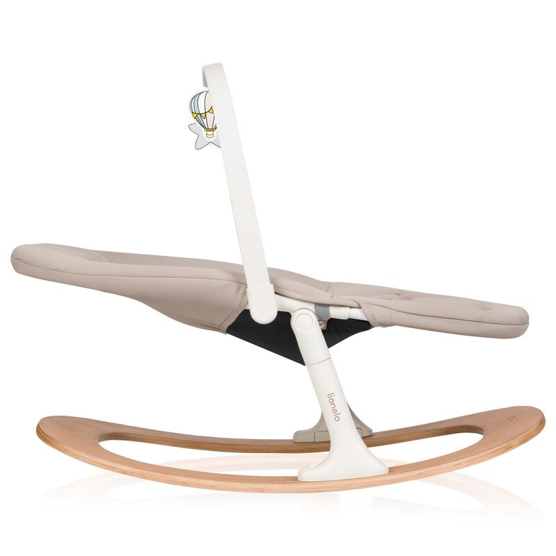 Lionelo Scaun de masa 4 in 1 Celia AlbNatur multifunctional cu functie de balansoar reglabil pe inaltime suport pentru picioare reglabil