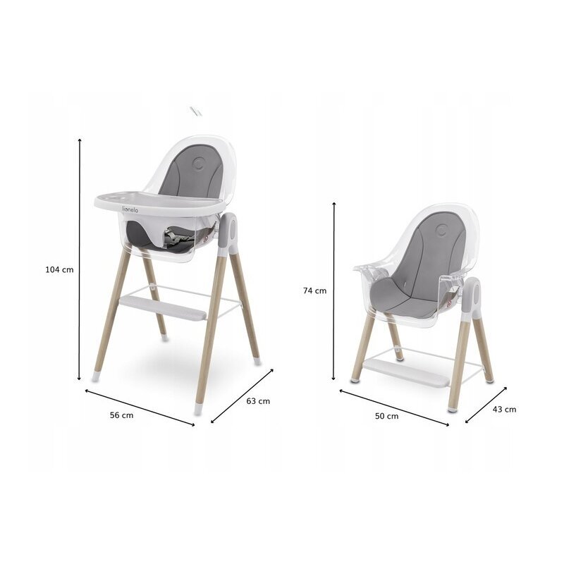 Lionelo Scaun de masa evolutiv Maya 3 pozitii de inclinare White
