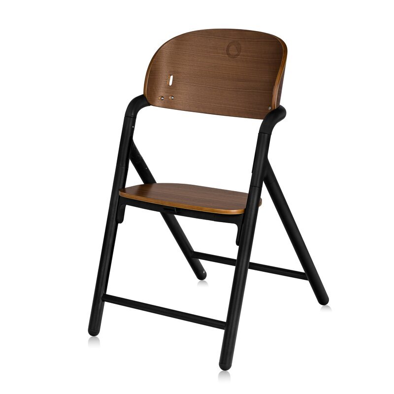 Lionelo Scaun de masa multifunctional Celia din lemn de fag 6 luni- adult reglabil pe inaltime husa impermeabila tavita silicon suport de picioare reglabil greutate maxima 90 Kg Negru