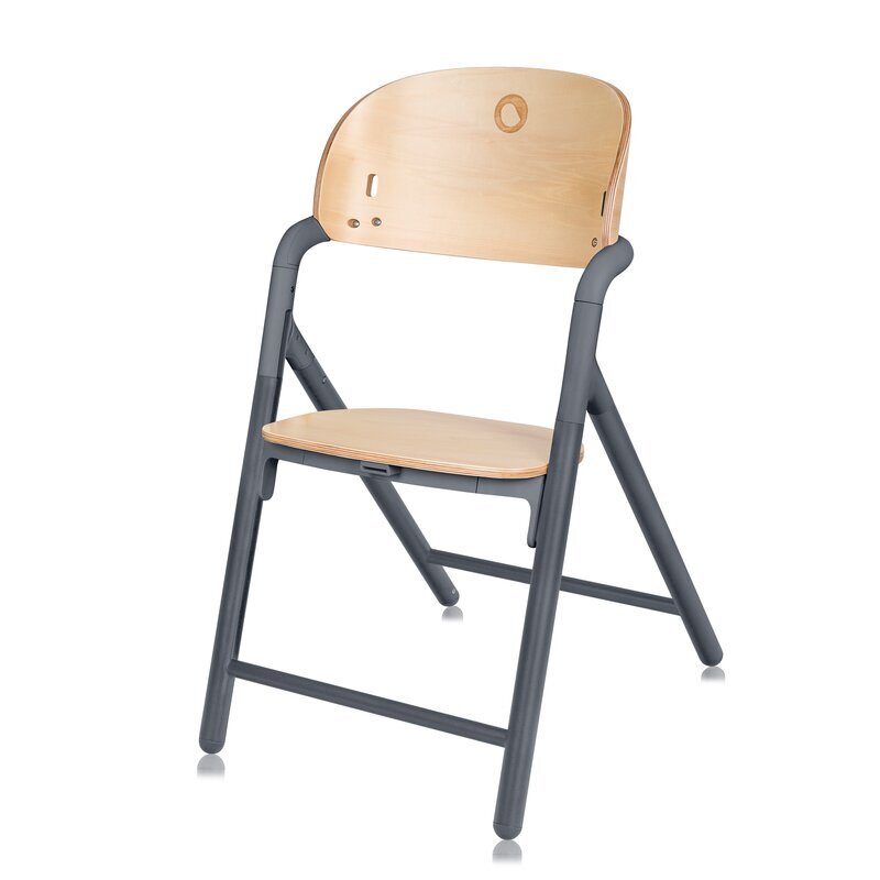 Lionelo Scaun de masa multifunctional Celia din lemn de fag 6 luni- adult reglabil pe inaltime spatar lat sezut ergonomic tavita silicon suport de picioare reglabil greutate maxima 90 Kg Gri