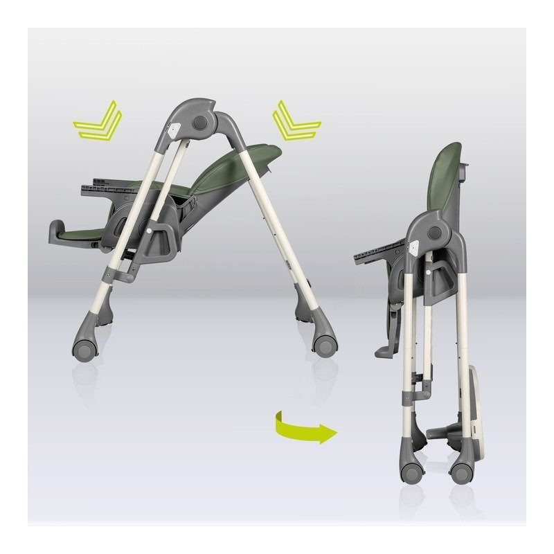Lionelo Scaun de masa si balansoar 2 in 1 Laurice transformabil 0 luni+ Verde