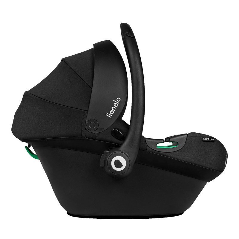 Lionelo Scoica auto i-Size Astrid NegruGri 0-13 kg 40-87 cm cu salteluta testat ADAC conform cu standardul european de securitate R129