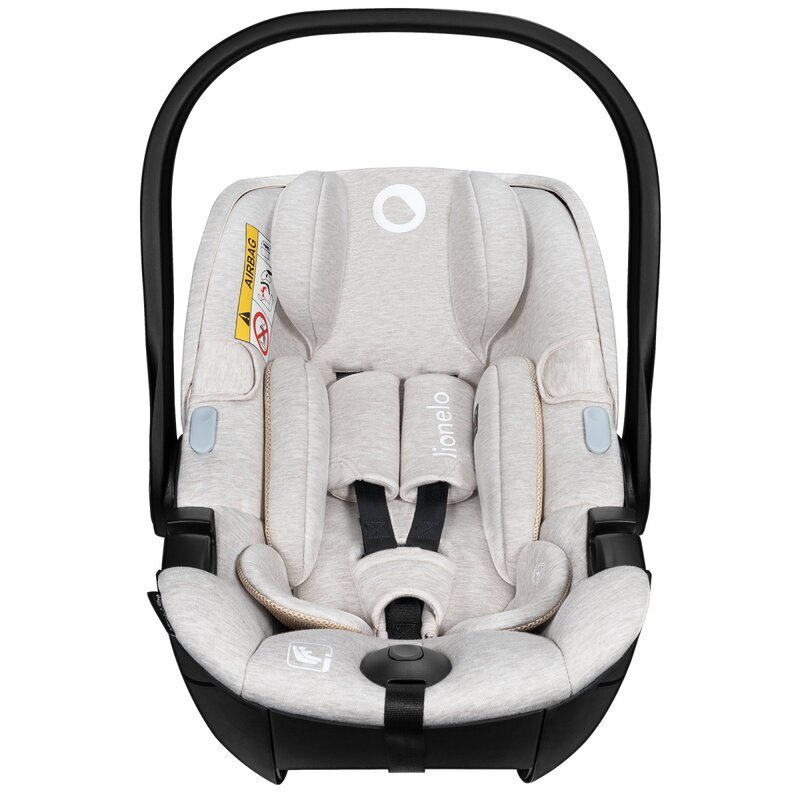 Lionelo Scoica auto Moxie Bej i-Size include baza rotativa 360 cu picior de fixare 40-87 cm tetiera reglabila intarita cu spuma de memorie carcasa ventilata protectie avansata conform R129