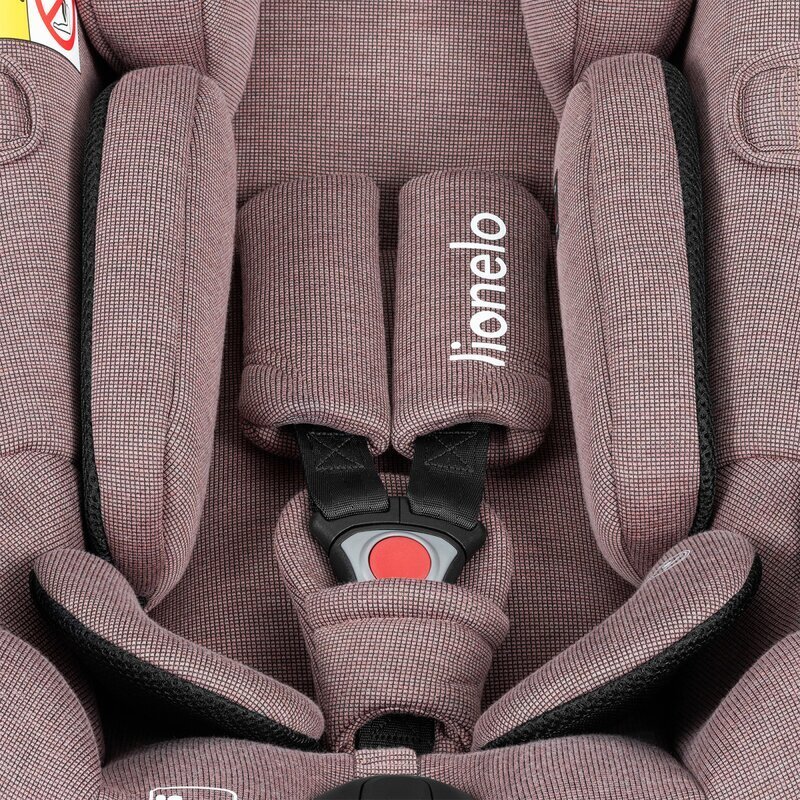 Lionelo Scoica auto Moxie Mov i-Size include baza rotativa 360 cu picior de fixare 40-87 cm tetiera reglabila intarita cu spuma de memorie carcasa ventilata din bambus protectie avansata conform R129