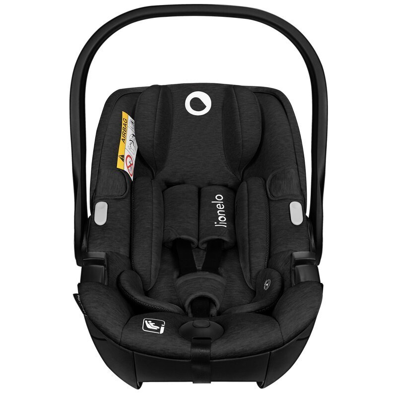 Lionelo Scoica auto Moxie Negru i-Size 40-87 cm tetiera reglabila intarita cu spuma de memorie carcasa ventilata protectie avansata conform cu R129