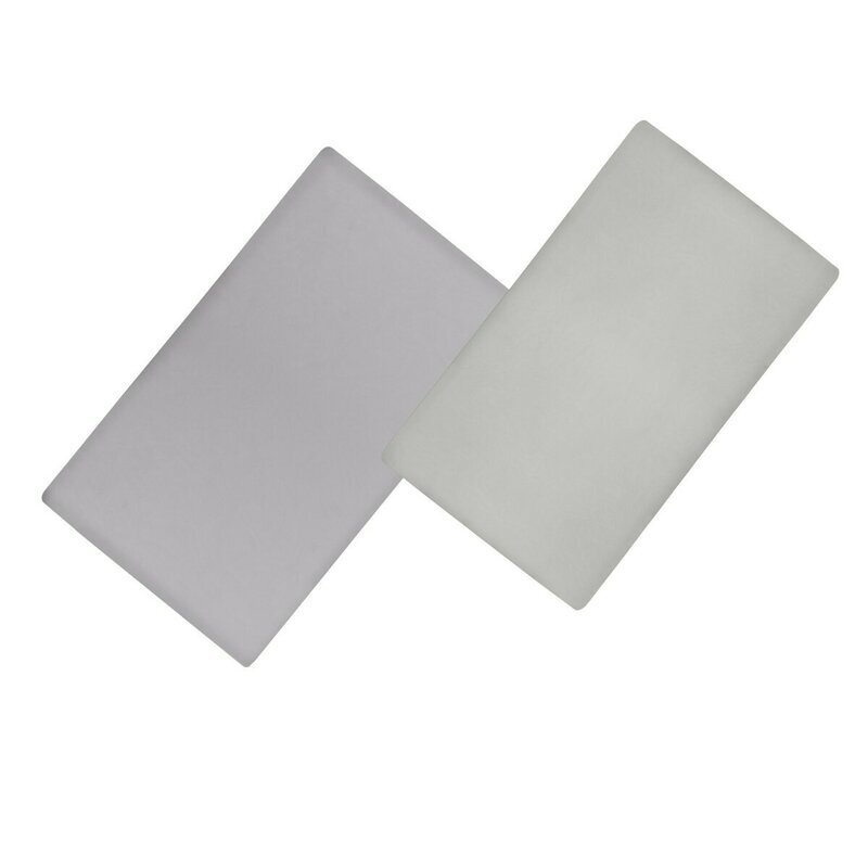 Lionelo Set 2 cearceafuri cu elastic AlbGri 120x60 cm din bambus