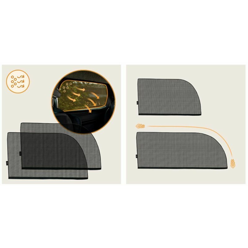 Lionelo Set 2 parasolare auto Sunblocker universale negru