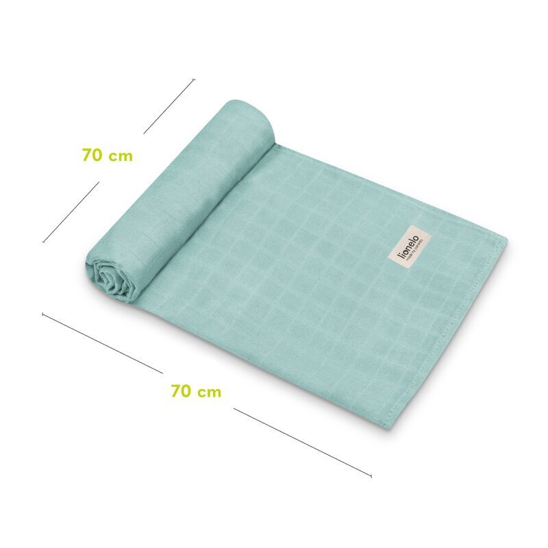Lionelo Set 3 museline Dot din bambus 70x70 cm Multicolor