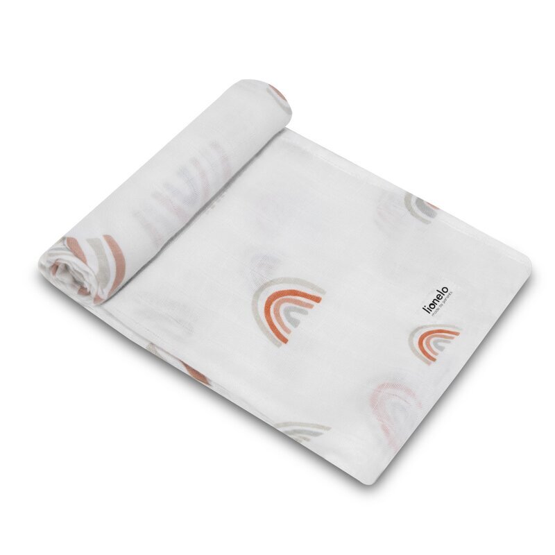 Lionelo Set 3 scutece multifunctionale Rainbow din bambus 70x70 cm multicolor