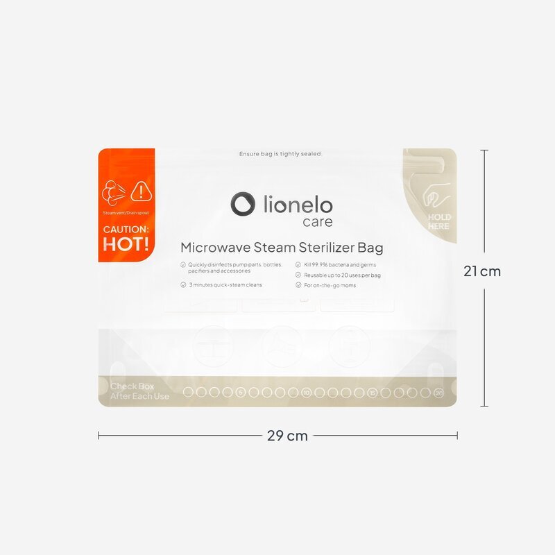 Lionelo Set 8 pungi pentru sterilizare Thermbag reutilizabile 21x29 cm