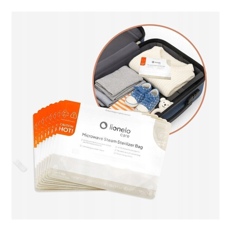 Lionelo Set 8 pungi pentru sterilizare Thermbag reutilizabile 21x29 cm