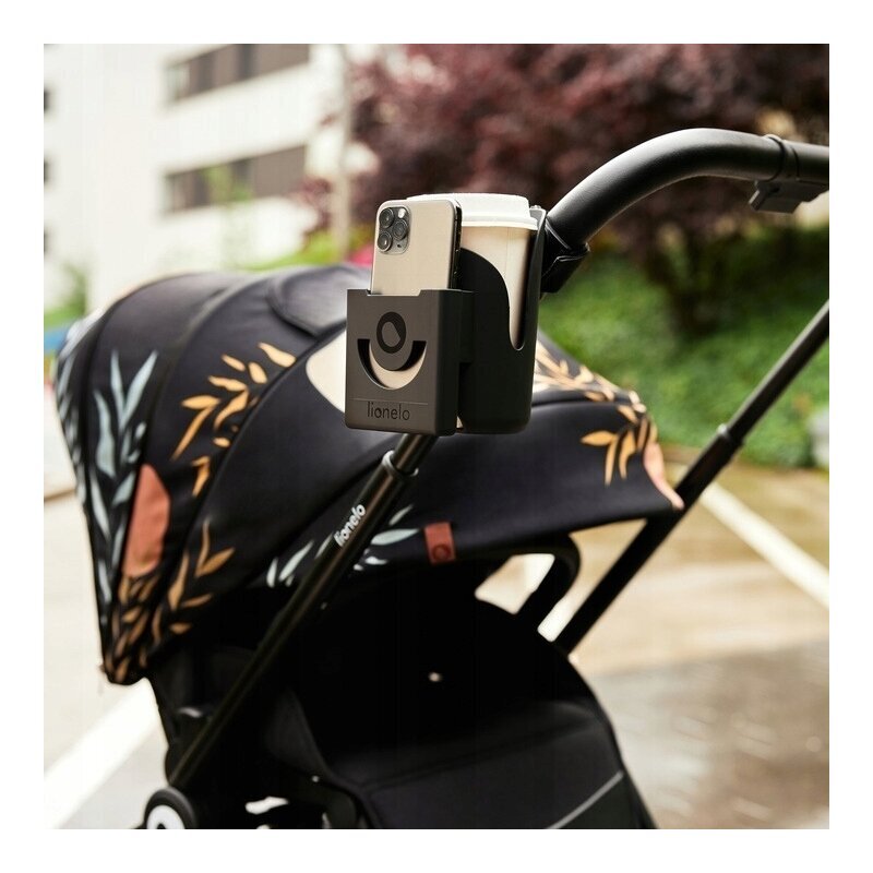 Lionelo Suport universal pentru biberonpahar si telefon Ove Cu sistem de rotire 360 Negru