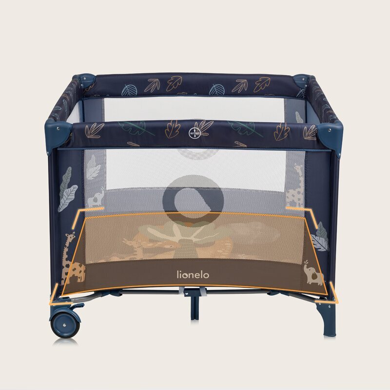 Lionelo Tarc de joaca copii Bonnie 100 x 100 cm albastru