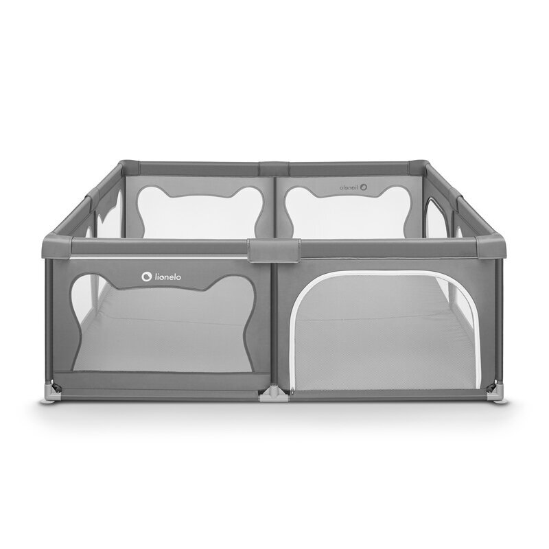 Lionelo Tarc de joaca copii Willow XL 180x200 cm pliere compacta gri