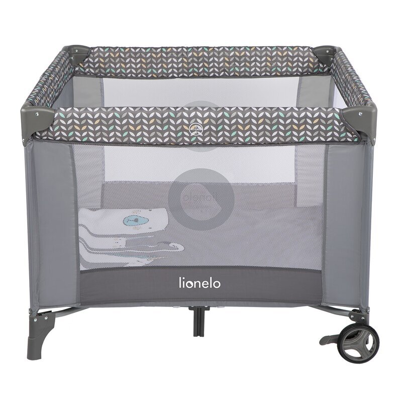 Lionelo Tarc de joaca Lene cu roti 100 x 100 cm Grey Scandi