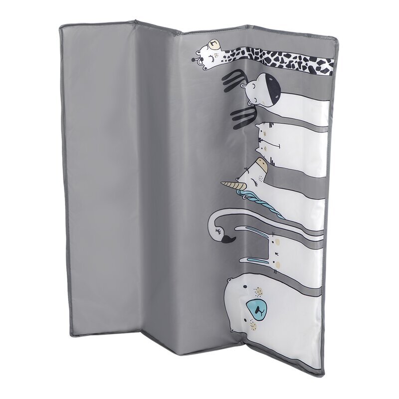 Lionelo Tarc de joaca Lene cu roti 100 x 100 cm Grey Scandi