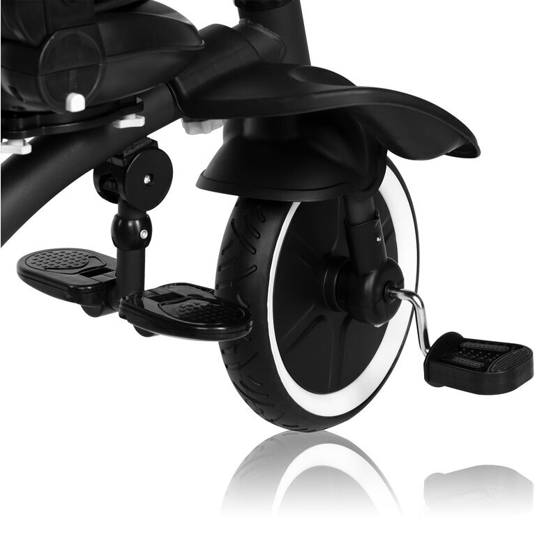 Lionelo Tricicleta pentru copii Tris Plus Roz Ultrapliabila Multifunctionala Pana la 25 kg Inclinare spatar in fata si in spate Suport picioare Control al directiei Scaun reversibil Rotire 360 grade Conform cu EN71
