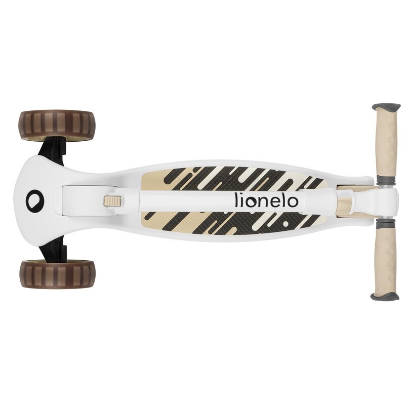 Lionelo Trotineta Franky bej 3 roti cu LED multifunctionala pliabila scaun reglabil si detasabil ghidon reglabil greutate suportata 50 kg