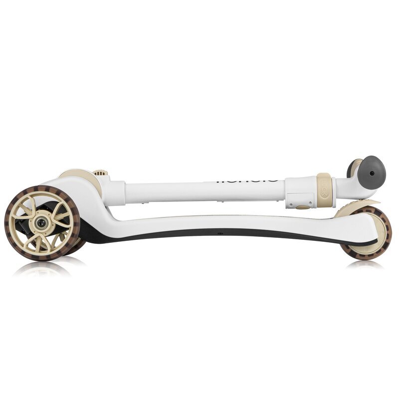 Lionelo Trotineta Franky bej 3 roti cu LED multifunctionala pliabila scaun reglabil si detasabil ghidon reglabil greutate suportata 50 kg