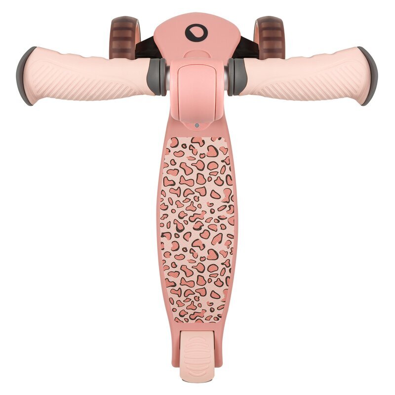 Lionelo Trotineta Franky roz cu 3 roti LED multifunctionala pliabila scaun reglabil si detasabil ghidon reglabil greutate suportata 50 kg