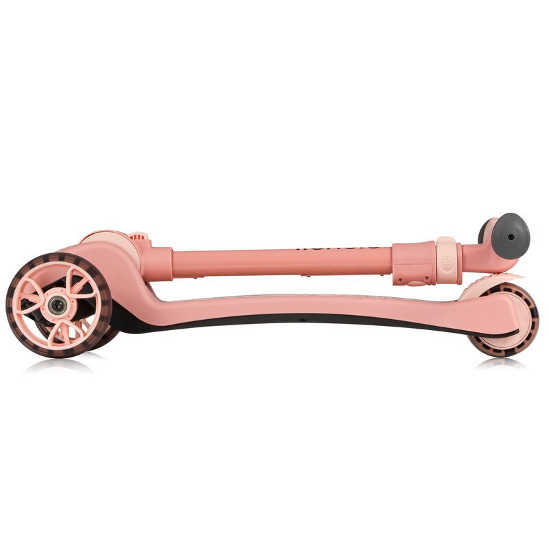 Lionelo Trotineta Franky roz cu 3 roti LED multifunctionala pliabila scaun reglabil si detasabil ghidon reglabil greutate suportata 50 kg
