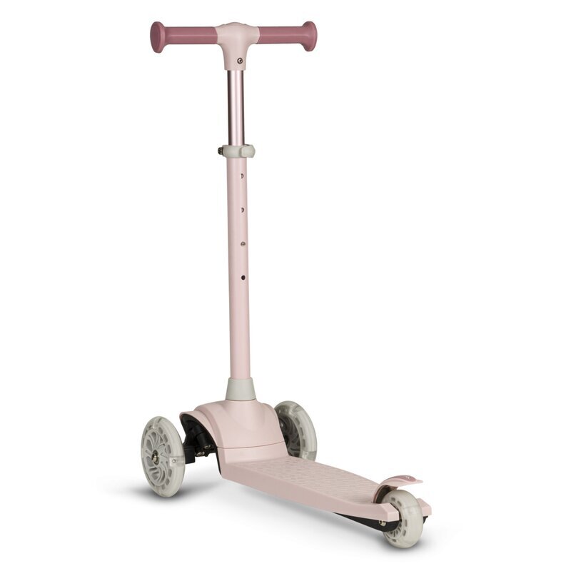 Lionelo Trotineta pentru copii Jessy Roz cu 3 roti LED ghidon reglabil pliabila platforma antiderapanta greutate suportata 50 kg