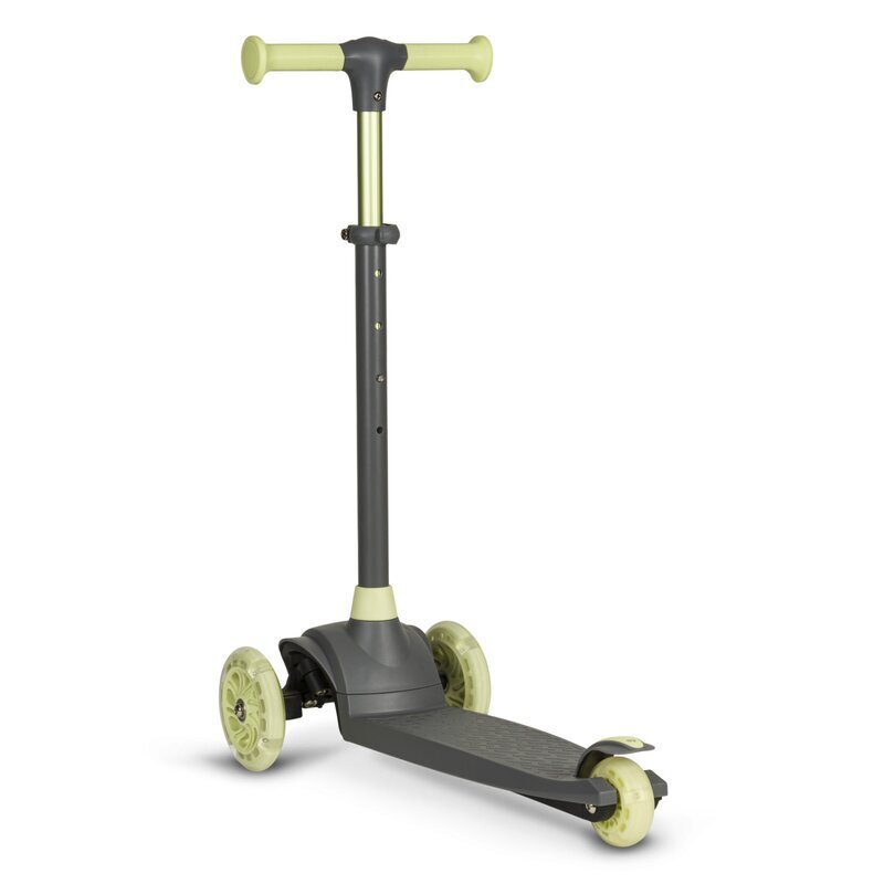 Lionelo Trotineta pentru copii Jessy Verde cu 3 roti LED ghidon reglabil pliabila platforma antiderapanta greutate suportata 50 kg