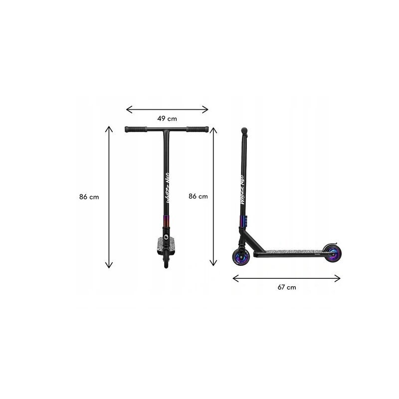 Lionelo Trotineta Whizz albastru pentru acrobatii din aluminiu frana Flex Fender greutate suportata 100 kg