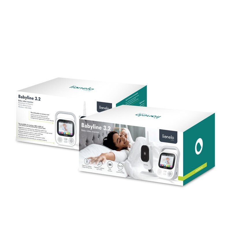 Lionelo Video monitor Babyline 3.2 Full HD Comunicare bidirectionala 2.8 inch Alb