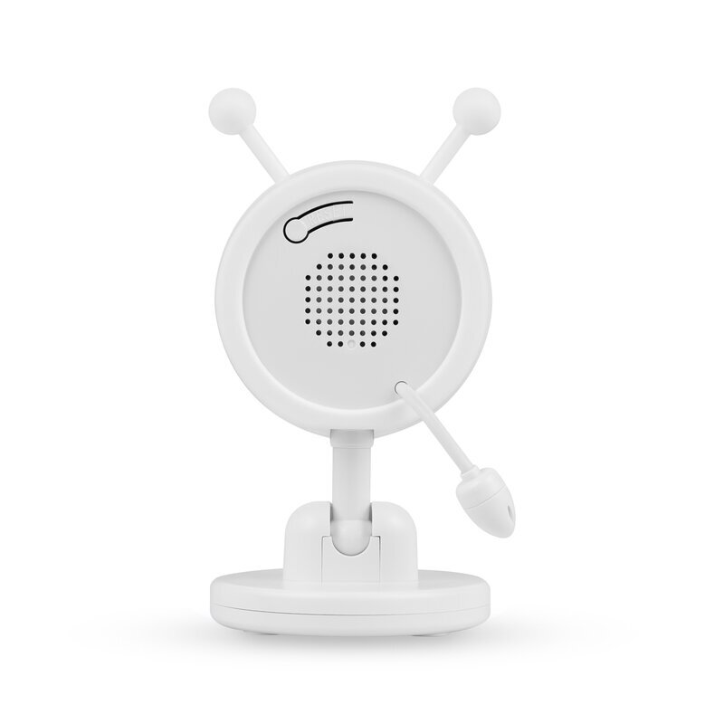 Lionelo Video monitor Babyline 3.4 Alb ecran LCD de 3.5 inch raza de actiune pana la 300 m conectare 4 camere autonomie 8 h lampa RGB incorporata cantece de leagan zoom 4x mod nocturn