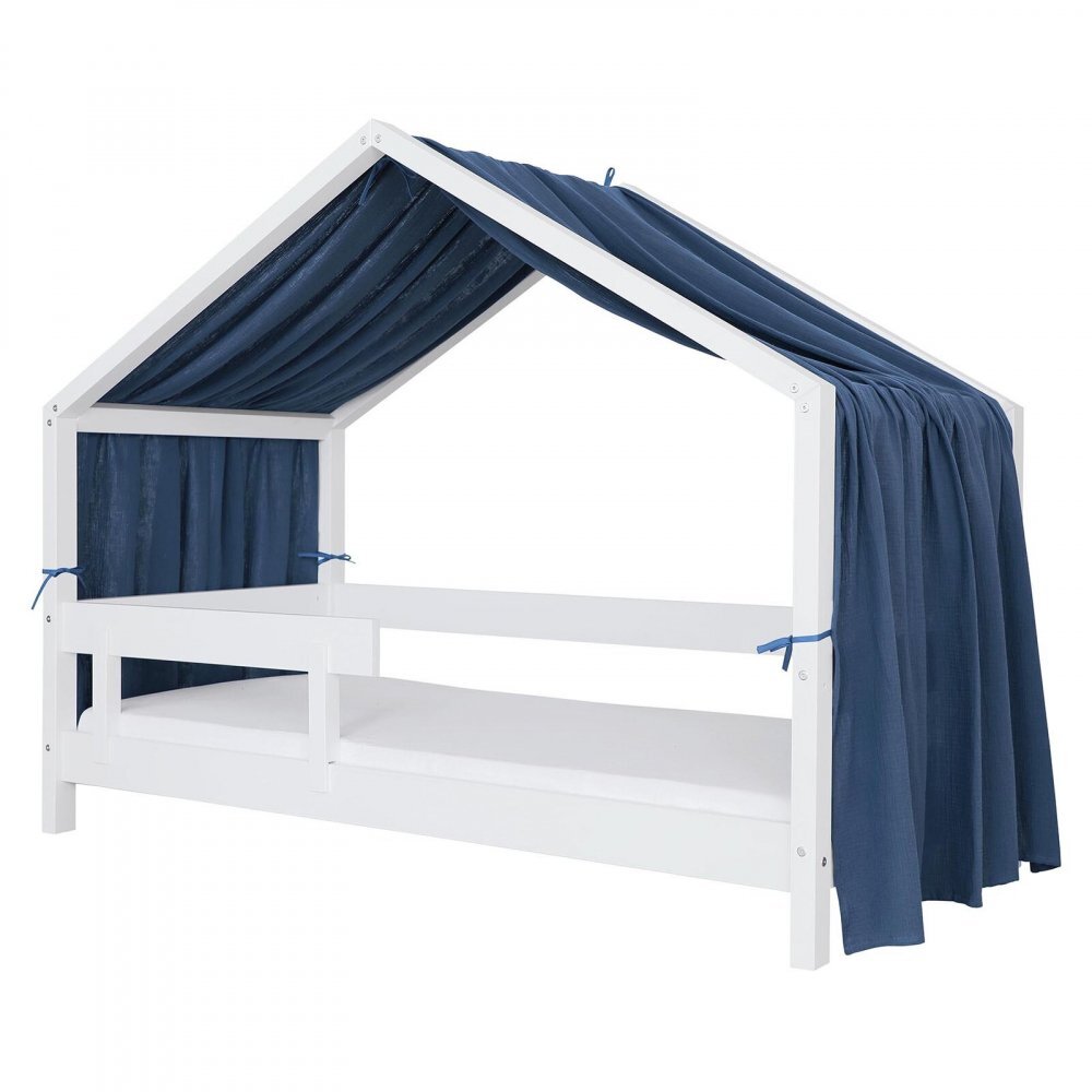 Little Amy Baldachin muselina pentru pat tip casuta Albastru inchis 400 cm