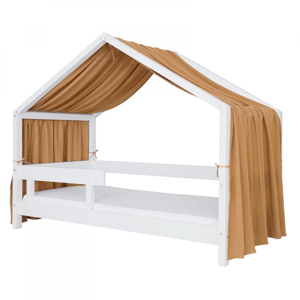 Little Amy Baldachin muselina pentru pat tip casuta Camel 400 cm
