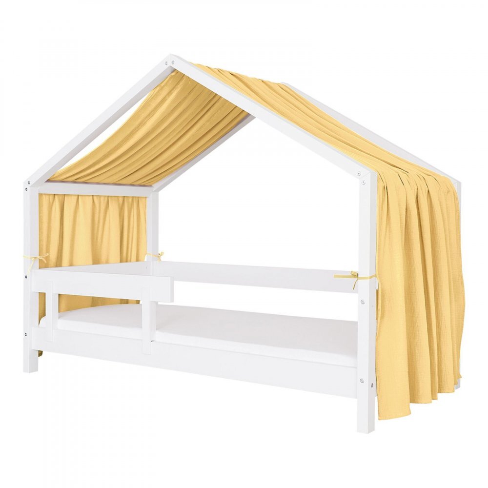 Little Amy Baldachin muselina pentru pat tip casuta Galben 430 cm