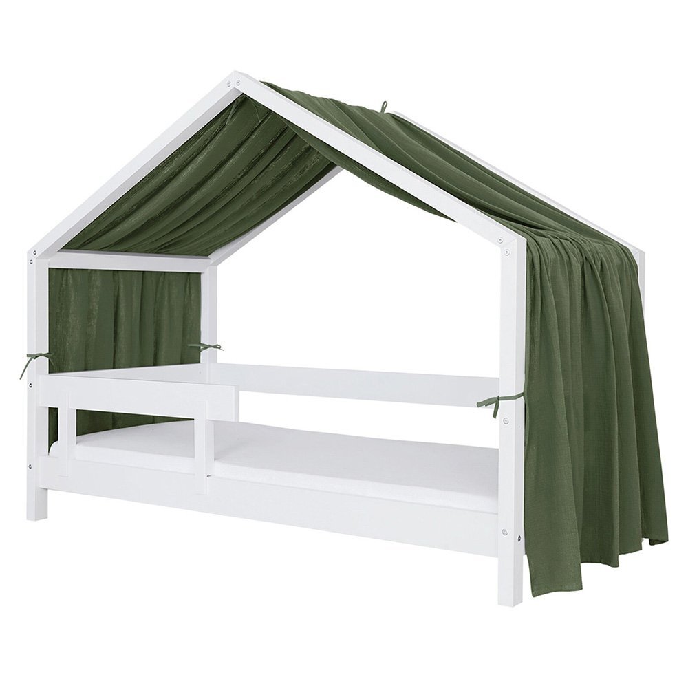 Little Amy Baldachin muselina pentru pat tip casuta Verde 450 cm