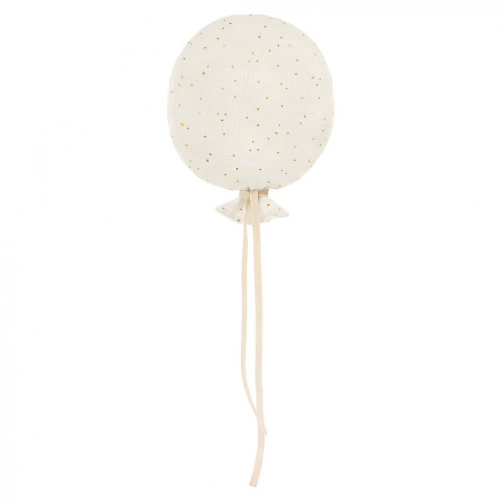 Little Amy Balon Textil Muselina Golden Dots Handmade Crem