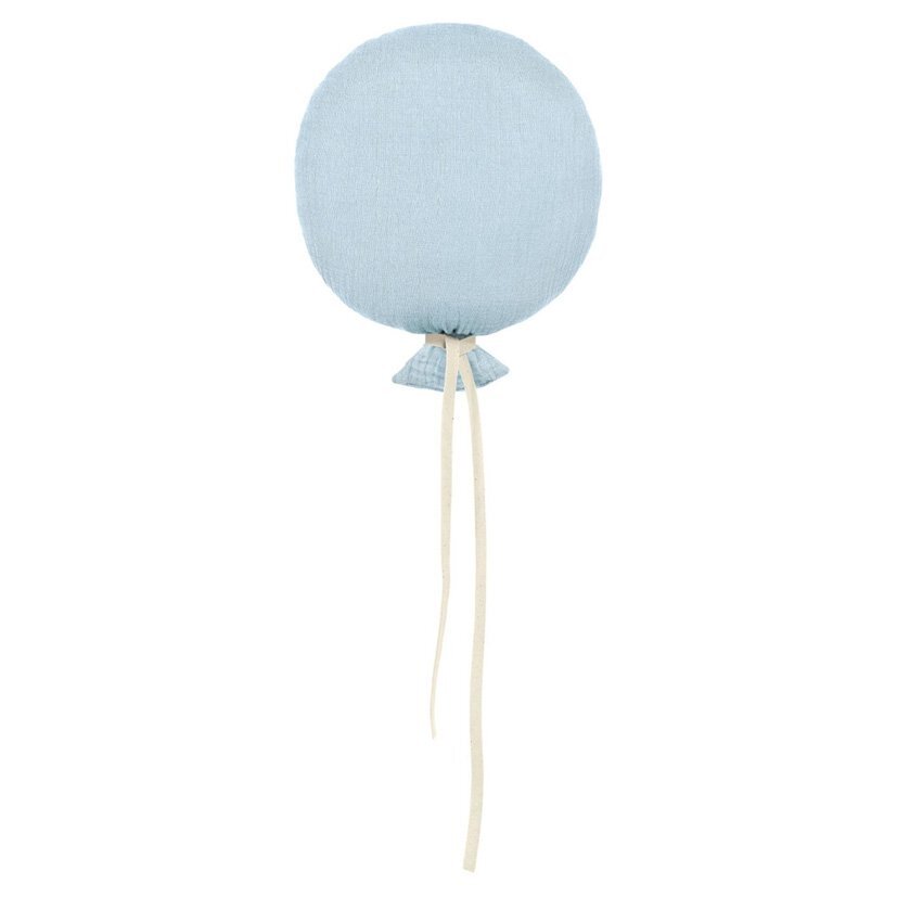 Little Amy Balon Textil Muselina Handmade Albastru deschis