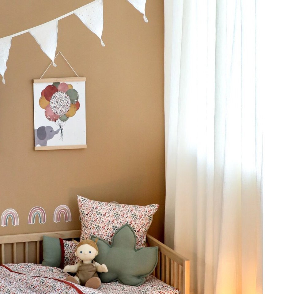 Little Amy Draperie din muselina organica Crem 125x240 cm 1 bucata