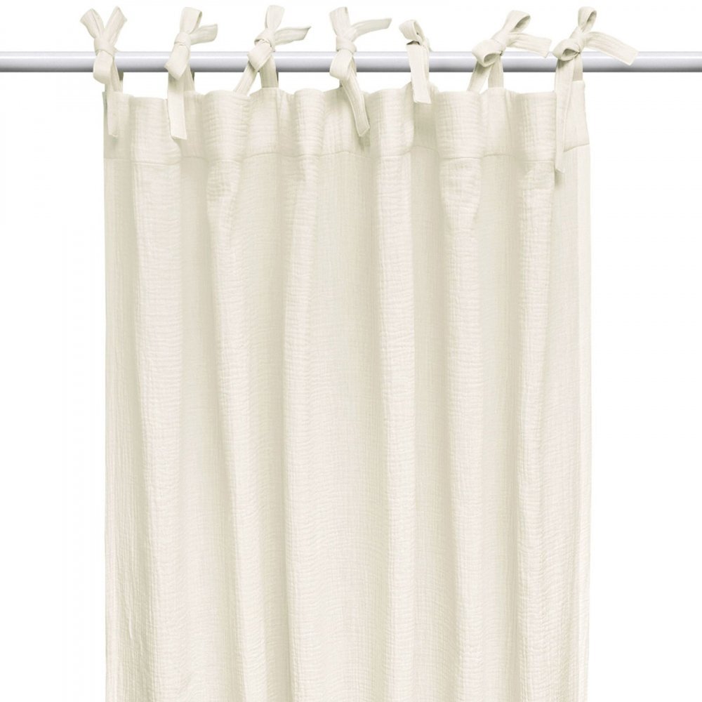 Little Amy Draperie din muselina organica Crem 125x240 cm 1 bucata