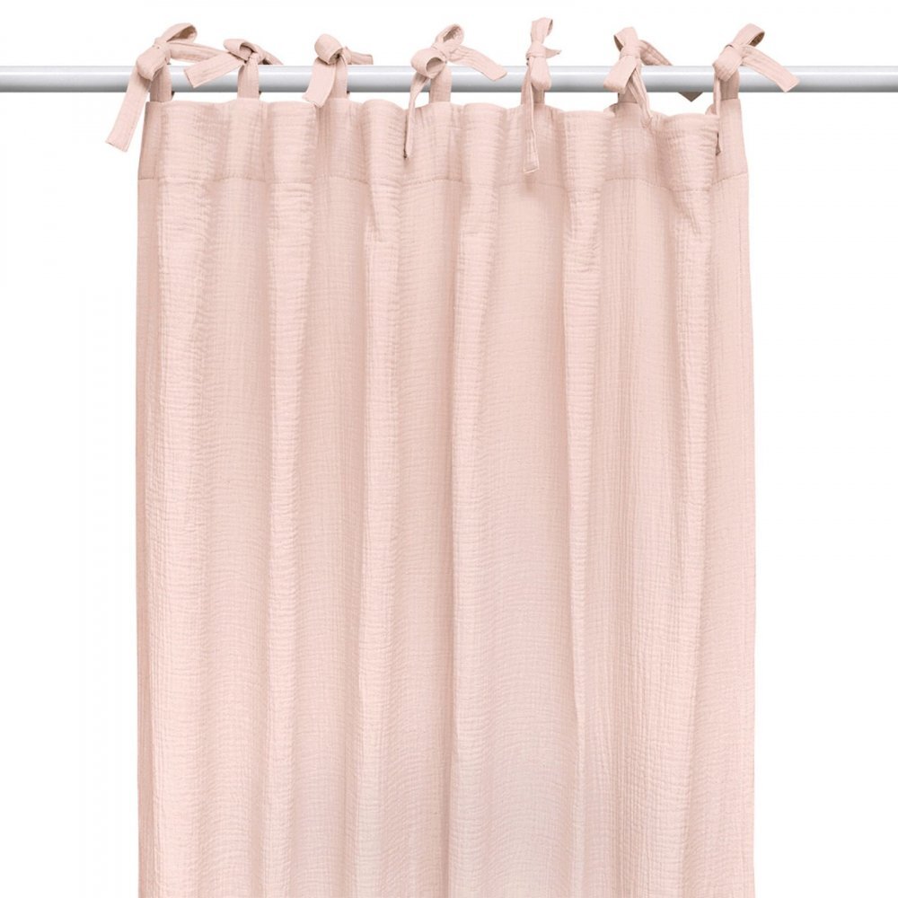 Little Amy Draperie din muselina organica Somon 125x240 cm 1 bucata