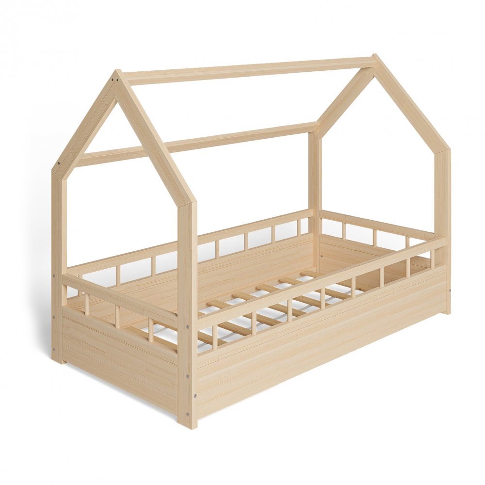 Little Amy Pat pentru copii casuta Montessori MonteHouse Natur 90 x 180 cm