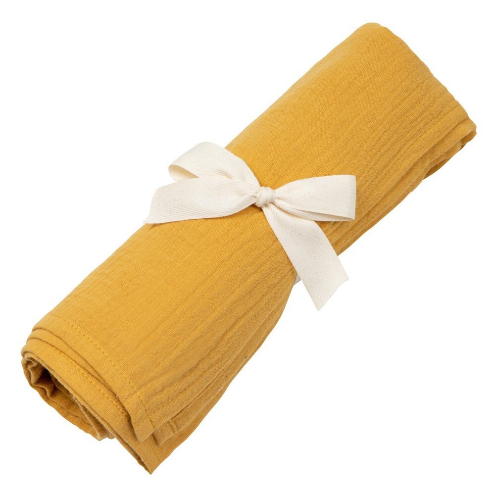 Little Amy Paturica din muselina bumbac organic MiniMini 130 x 130 cm Camel