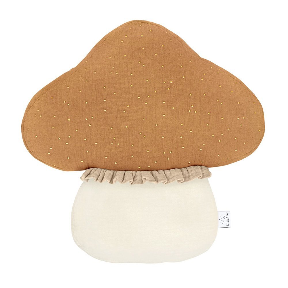 Little Amy Perna decorativa 35 cm Ciuperca Camel si Crem