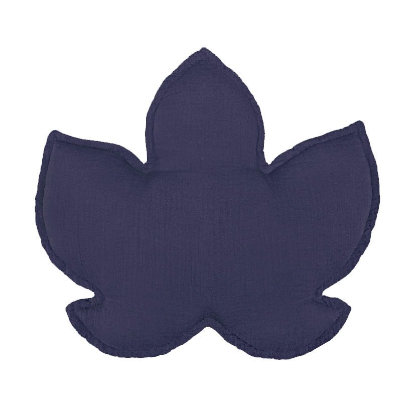 Little Amy Perna decorativa 40 x 40 cm Frunza de artar Bleumarin