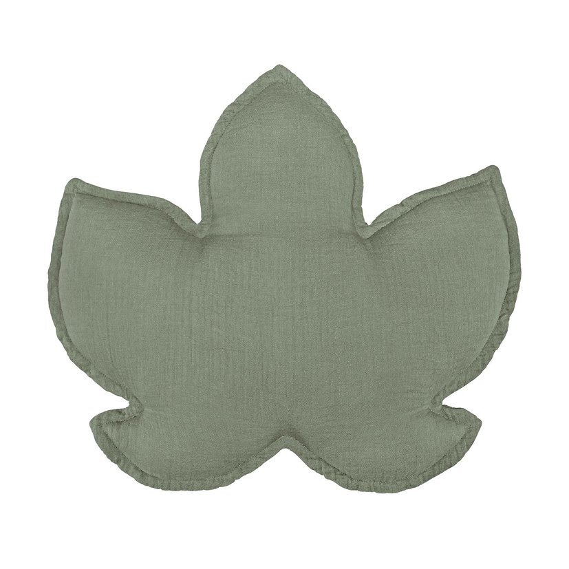 Little Amy Perna decorativa 40 x 40 cm Frunza de artar Verde