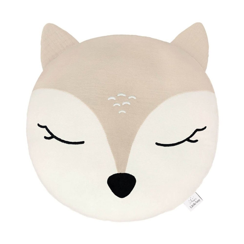 Little Amy Perna decorativa din muselina Bambi Bej deschis 30 cm