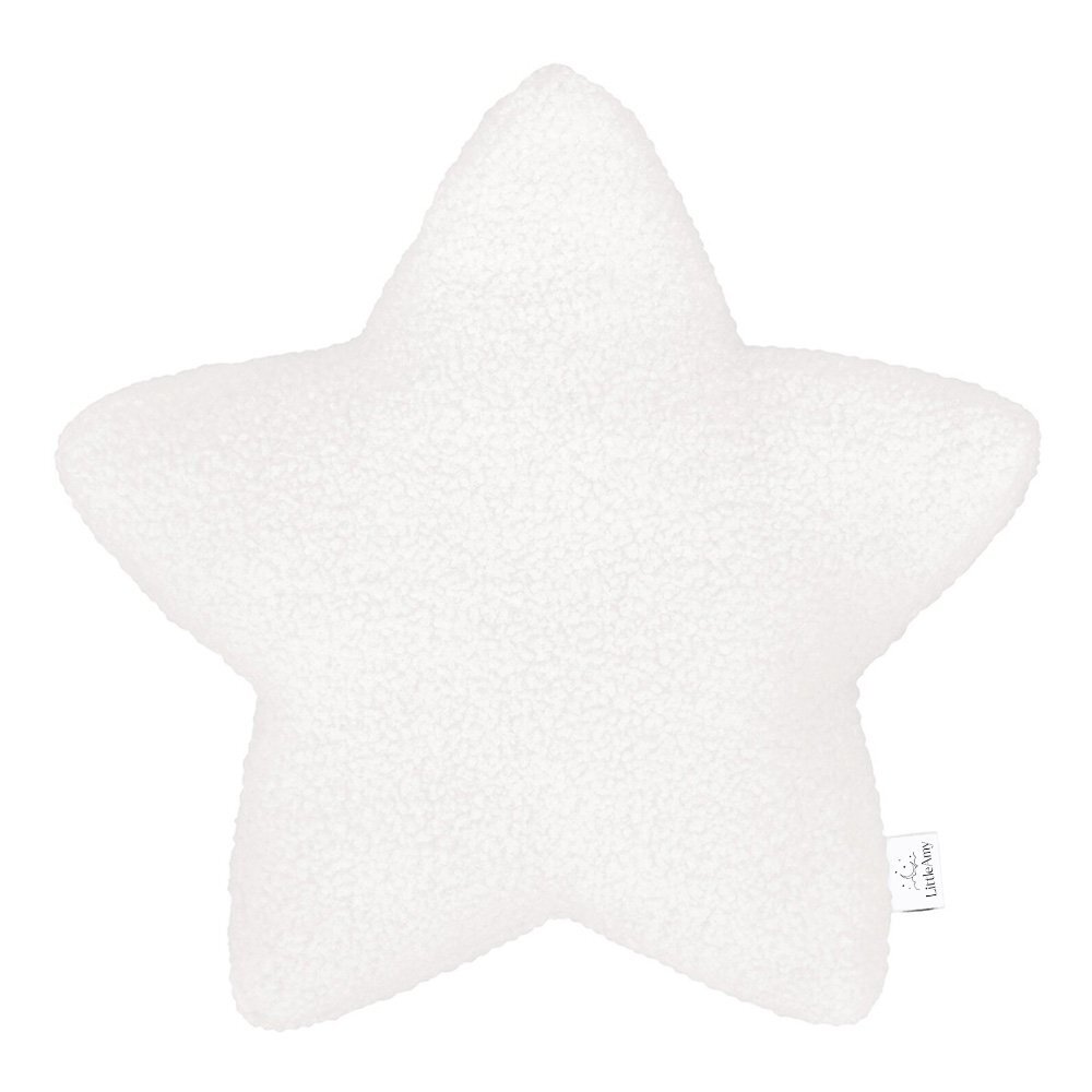 Little Amy Perna decorativa Star Alb 40 cm