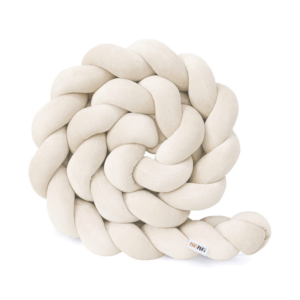 Little Amy Protectie de pat impletita MiniMini Velvet Magic Crem 200 cm