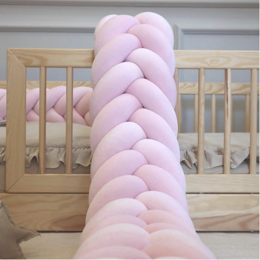 Little Amy Protectie de pat impletita MiniMini Velvet Magic Mov Deschis 250 cm